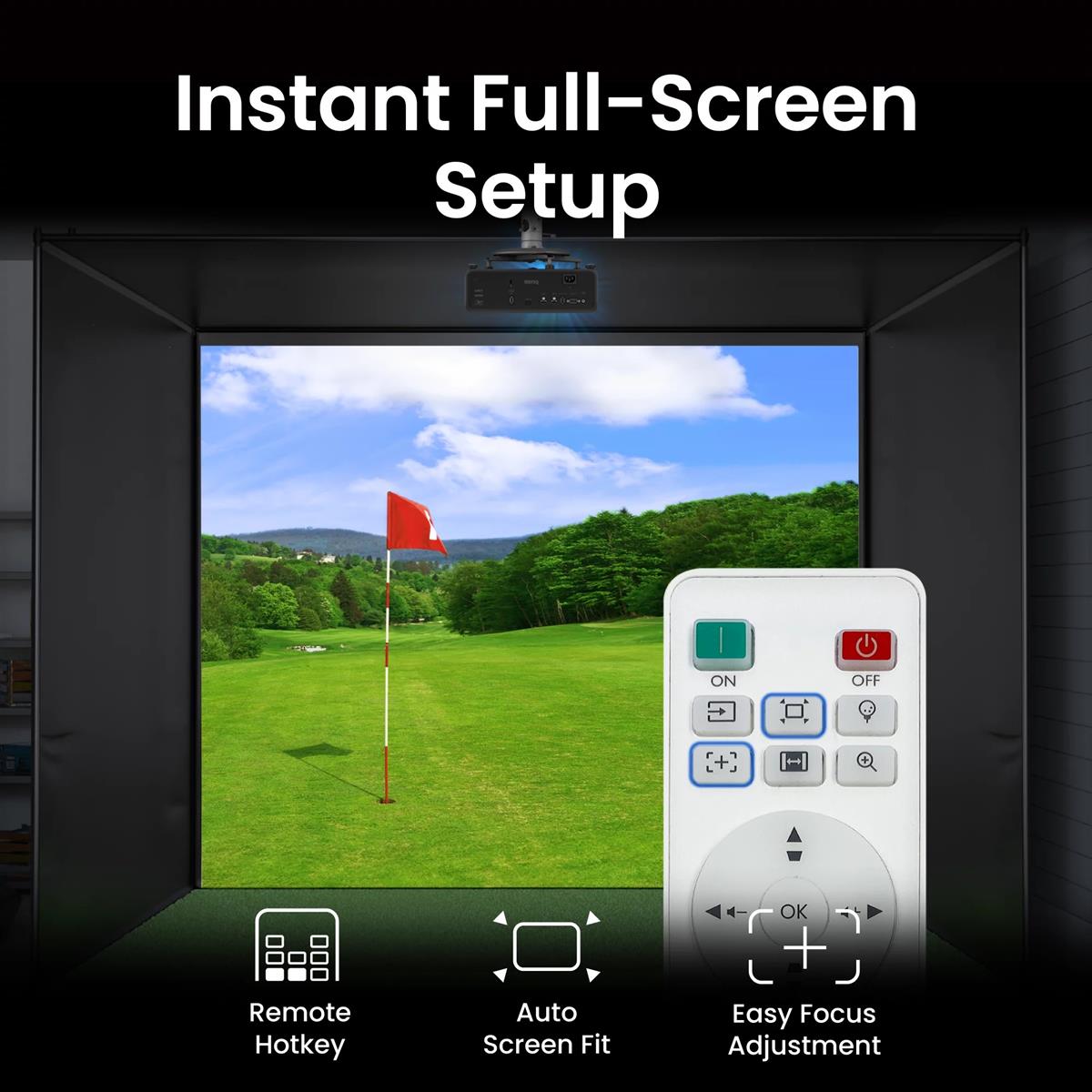 BenQ AH700ST 1080p HD Golfsimulator Projektor